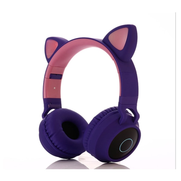 Barn Bluetooth Cat Ear-hörlurar Vikbara stereo trådlösa hörlurar