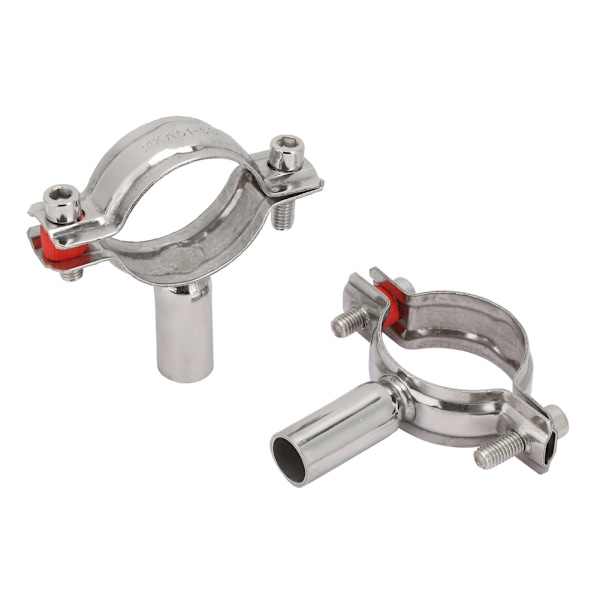 2 Pcs Stainless Steel Pipe Clamp Fastener Support Welding Pipe Clamp 38~40mm