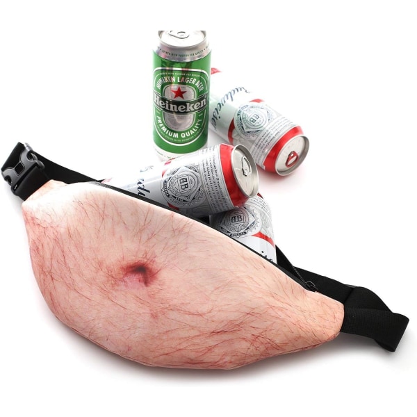 Dad Bag Funny Gifts-3D Men Beer Belly Waist Packs,Waist Pocket