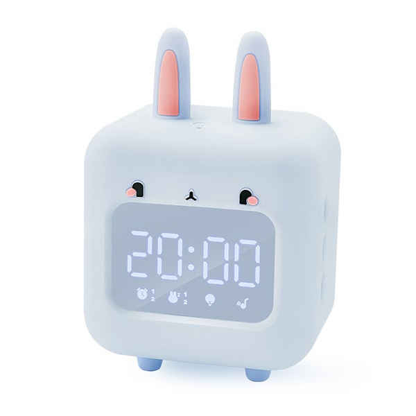 Rabbit Alarm Clock, Kids Alarm Clock, Bedroom Digital Alarm Clock with Timer Night Light, Birthday Gift for Boys and Girls