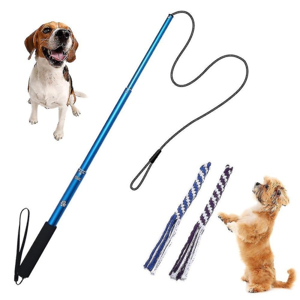 Extendable Flirt Pole Rope Tug Dog Toy, Outdoor Interective