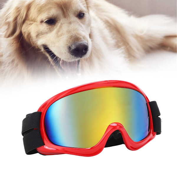 Dog Sunglasses Prevent UV Stylish Comfortable Exquisite Small Pet Sunglasses for DogsRed Frame Red Lens