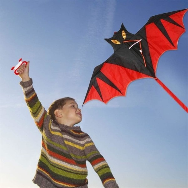 Bat leija - Big Bat Vampire - yksirivinen leija lapsille alkaen