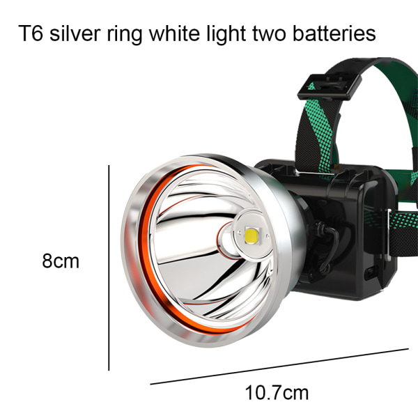 Superljus strålkastare Uppladdningsbar LED-spotlight， batteridriven