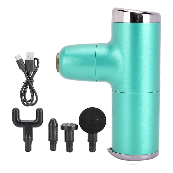 Mini Massagepistol Bärbar Justerbar Muskelvärk Trötthet Lindra Fitness MassagerGrön