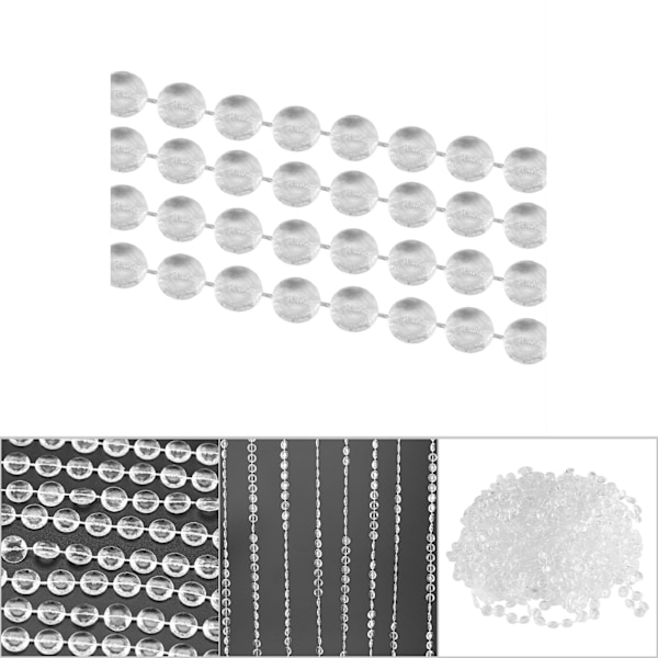 10m/rulla 10mm akryylikristallikuin naruhelmiverho hääpäivän koriste DIY-käsityöt #1