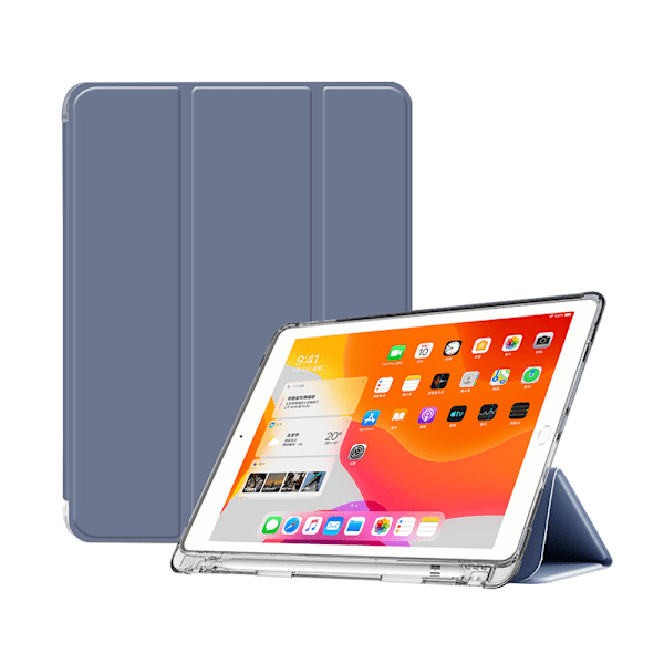 Kotelo yhteensopiva iPad 10.2 iPad 2021/2020/2019 (10.2 tuumaa), läpinäkyvä kotelo, automaattinen lepotila/herätyskansi