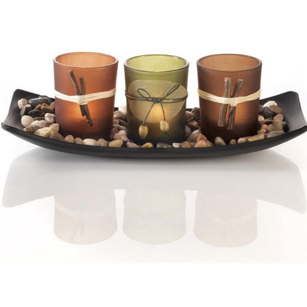 Direct Natural Candlescape Set, 3 dekorativa ljushållare,