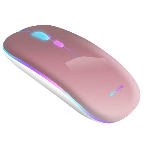 Trådlös laddningsbar mus, smal, bärbar USB-mus med
