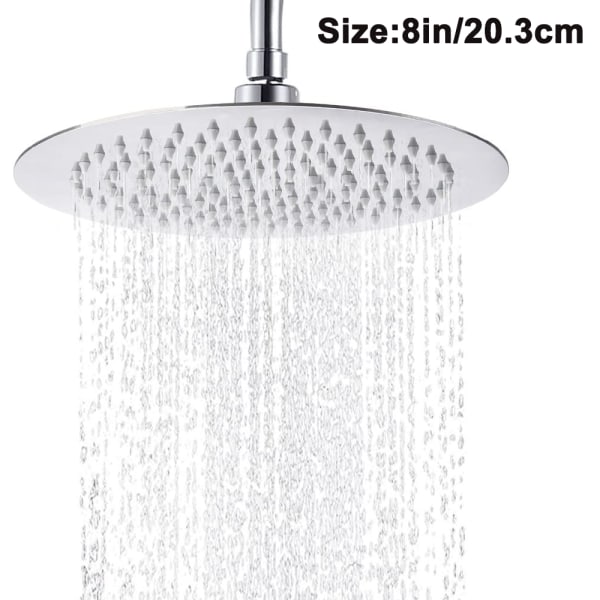 Rain shower round / square built-in shower head stainless steel