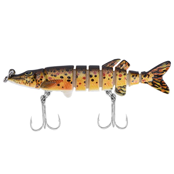 8 cm Liten Multi-Leddad Fiskebete Realistiskt Hårdbete Swimbait Tillbehör (C)