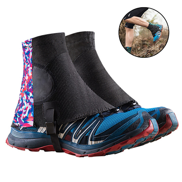 Par Refleks Gaiters, Trail Low Gaiters, Løbe Gaiters med UV-beskyttelse til Mænd og Kvinder (Style 2)