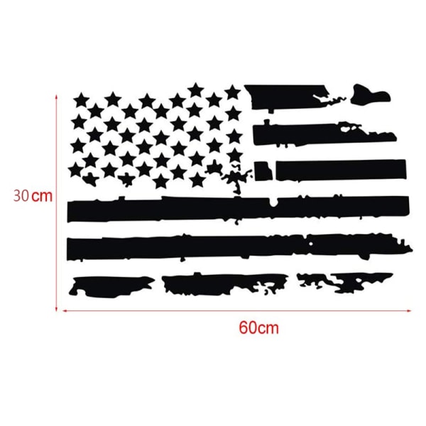 Bil ytre panser klistremerke USA Flag Decal Vinyl For Jeep Holdbar