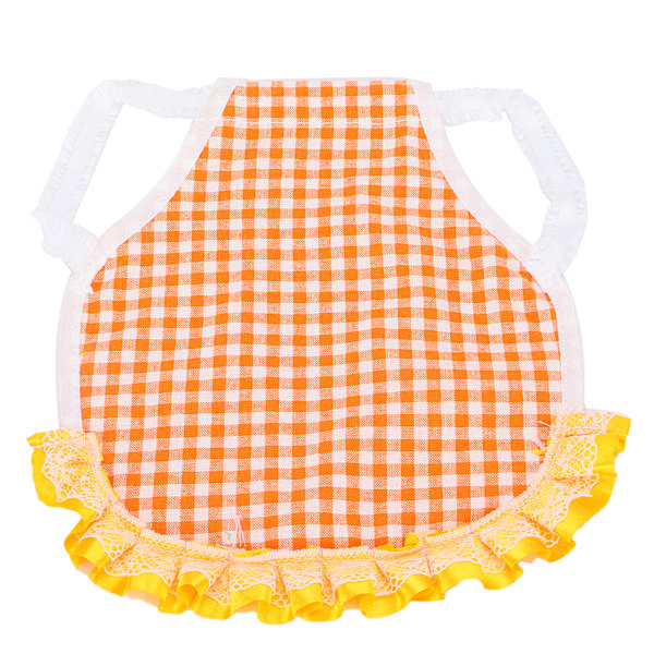 Chicken Vest Grid Poultry Back Protection Apron with Elastic Lace for Chicken Ducks GoosesYellow Grid