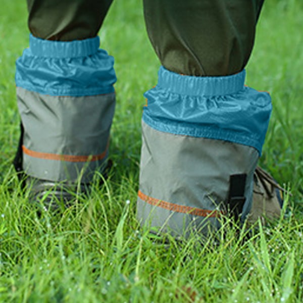 Pair Unisex Vattentäta Gaiters, Lätta Vandringsgaiters, Låga Gaiters för Vandring Löpning (Blå och Grå)