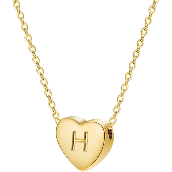 Halsband Bokstäver A till Ö 26 alfabetet hjärta hänge