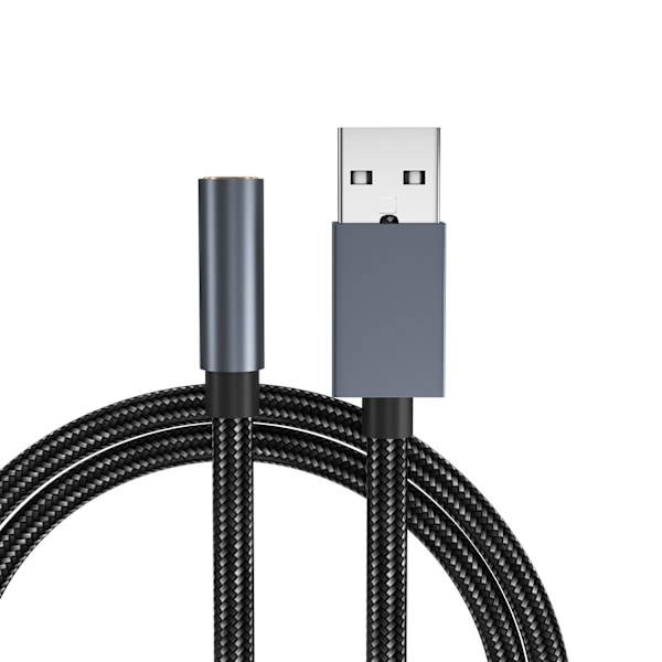 USB till 3.5 mm, Ljudadapter, Grå