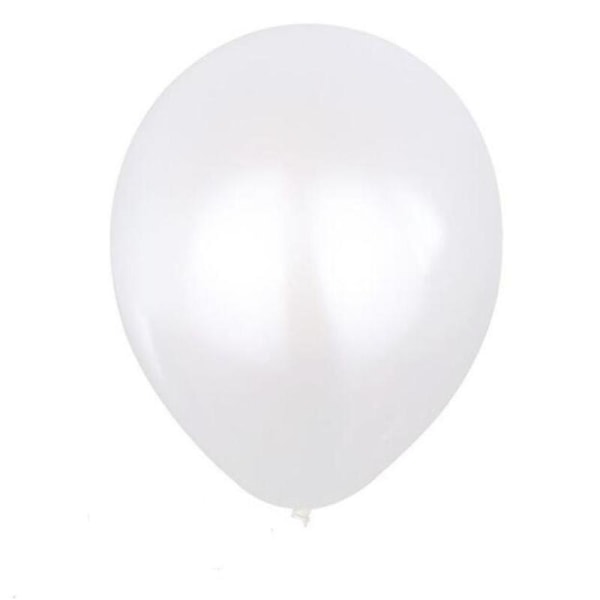 50 pientä metallisen valkoista ilmapalloa