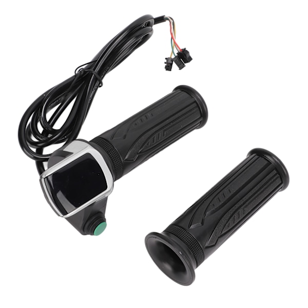 1 Par Styrehåndtak Gassgrep Universal LED-Skjerm Tråd Twist Gass Accelerator Grip for Elektrisk Sykkel Scooter 36V