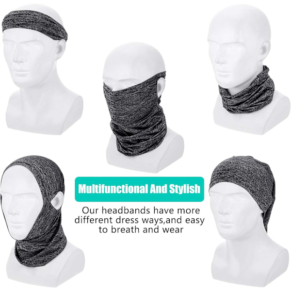 Packs Halsgaiter Balaclava Bandana Hovedbeklædning, Øreloop Balaclava Bandana Halsgaiter Hovedbeklædning Is Silke Kølende Sports Sjal til Udendørs