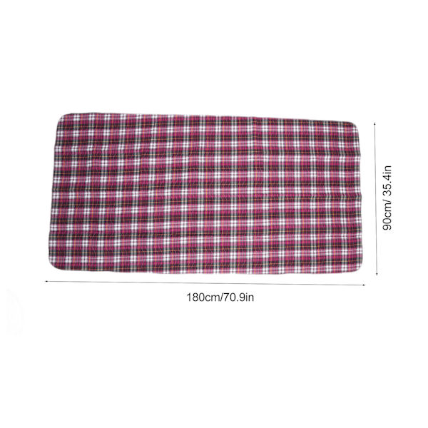 Inkontinens Sengepude Purple Plaid Vaskbar Genanvendelig Høj Absorberende Hospitalsengspude til Hjemmet Hospital Indendørs 35.43x70.87in