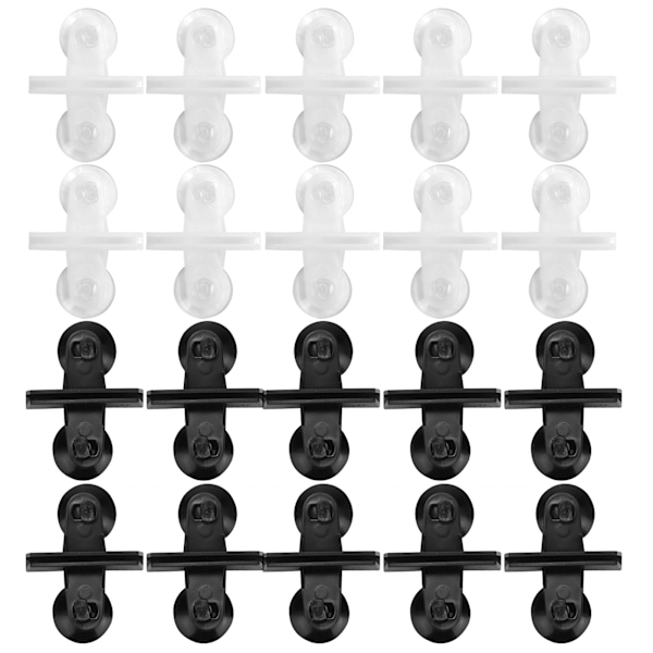 20 Pcs Suction Cup Aquarium Fish Tanks Glass Cover Separating Divider Support Clip Bracket