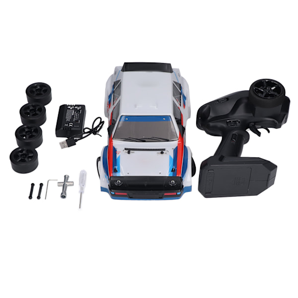 2.4G 4WD 30km/h 1/16 Elektrisk RC Racerbil Integreret Kontrol ESC Højhastigheds Drift Racerbil