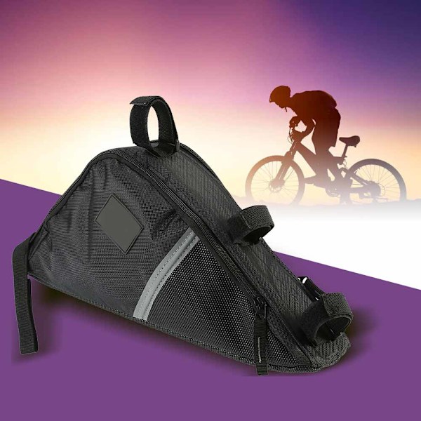 Hållbar stor kapacitet utomhus snabbkoppling fram sadel cykel cykel topprör triangelväska