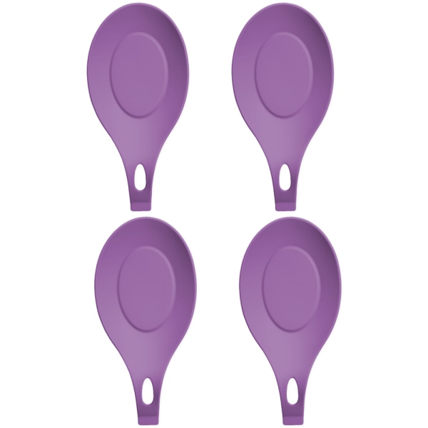 Spoon Rest For Kitchen Counter , Pack of 4 BPA-Free