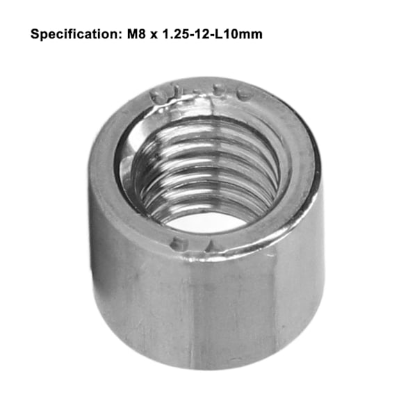 50 kpl M8 Naarasäikeinen Kytkentämutteri Kestävä Kannettava Ruostumattomasta Teräksestä Huoltolangallinen Kytkentämutterisetti