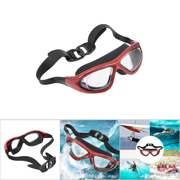 Adults No Electroplating Swimming Surfing Glasses Gliding Sailboat Drifting Sports Swim GogglesRed Free Size