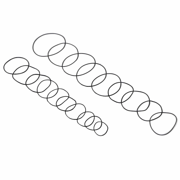 950-pack Set 12mm-30mm Universala Gummitätningar för Urtavlor (0,5mm)