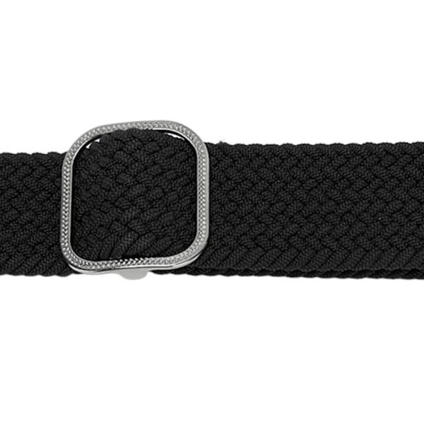 Klokkebånd vevd nylon størrelse justerbar klokkebånd for Garmin Fenix 7S 6S 5S svart