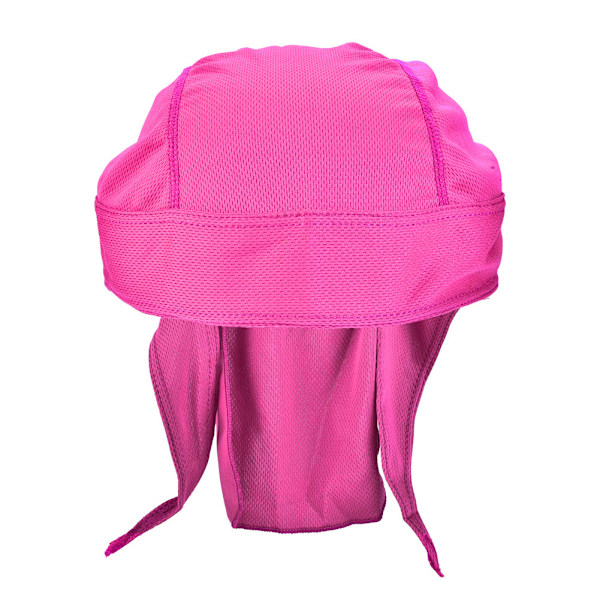 Quick Dry Cycling Cap Sweatproof Bike Scarf Summer Riding Headscarf Sunhat(Rose Red)