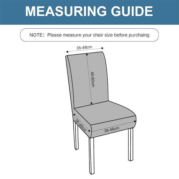 Stoltrekk til Spisestue, Sett med 2, Spisestuestoltrekk Beskyttere Stretch Kjøkkenstoltrekk (2 stk)