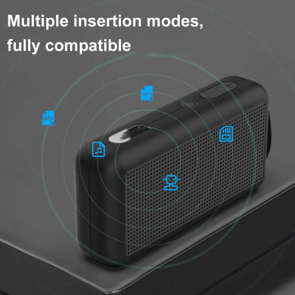 Bluetooth-høyttaler, utendørs bærbar trådløs høyttaler med innebygd