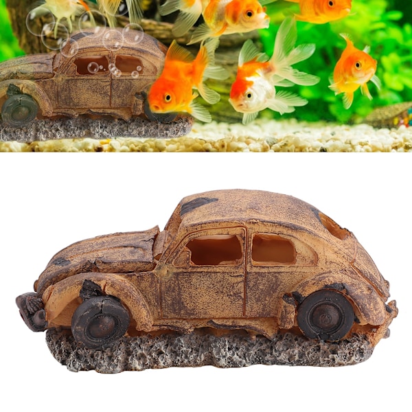 Akvarium Harpiks Dekoration Imitation Bil Luftboble Sten Oxygenpumpe Ornament Fiskekum Dekoration