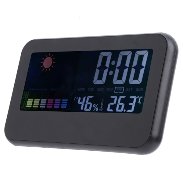 CJ2618T ‑10‑61℃ Digital Farveskærm Termometer Hygrometer med Alarmurfunktion