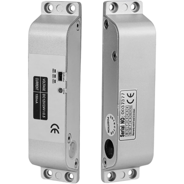 Libo Electric Drop Bolt Lock DC 12V Fail Safe Mode Nc Elektronisk dørlås til adgangskontrol Sikkerhedssystem med tidsforsinkelse