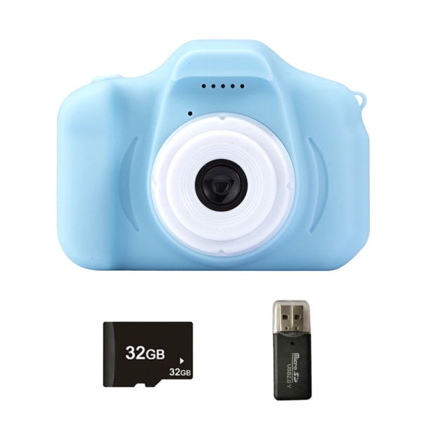 Selfie-kamera til børn, gaver til børn 3-9 år, digital HD-video blue