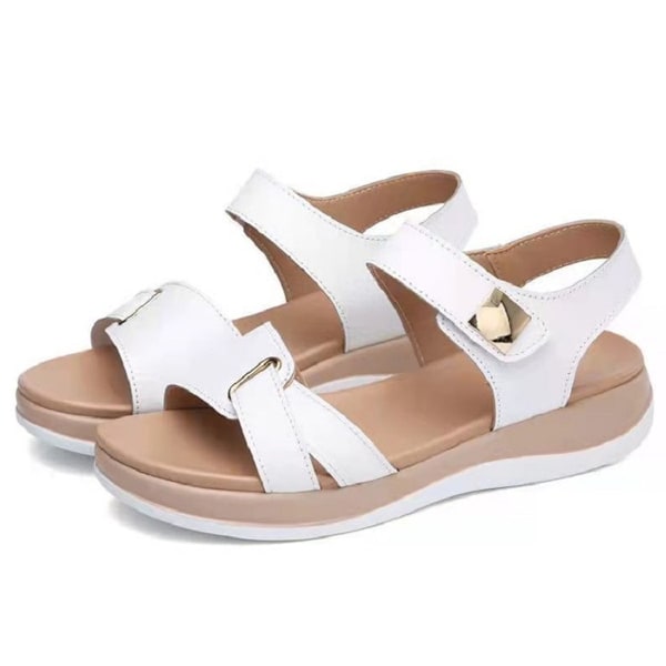 Non-Slip Casual Sandals Women Summer Walking Sandals Air Cushion Support Platform Ankle Strap Shoes Comfortable Casual Wedge Sandals