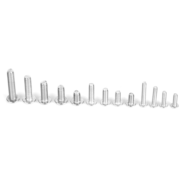 330 stk. Pan Head Hex Socket Skrue Sett Rustfritt Stål M3 M4 M5 304 Kombinasjonssett