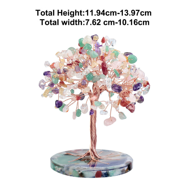 Bergkristall Gem Tree of Life-Feng Shui Bonsai Cash Tree Home