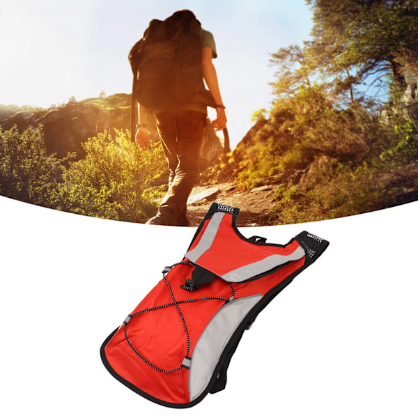 Hydration Backpack 5L Bicycle Backpack Pressure Resistant Riding Water Bag Cycling Pack for Outdoor Hiking Climbing Running Cycling Biking Red