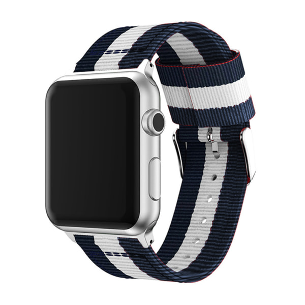 Kompatibel för Apple Watch Band, Finvävd nylon justerbar