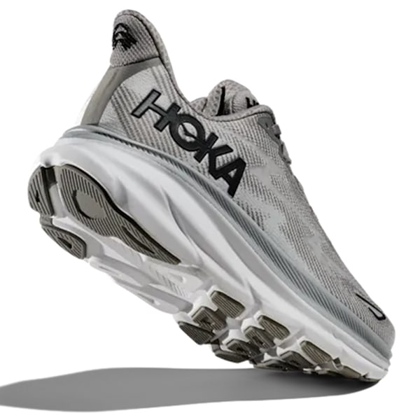 CLIFTON 9, Herrskor, Mesh, Löparskor, Light Grey, Black Light Grey + Black 41