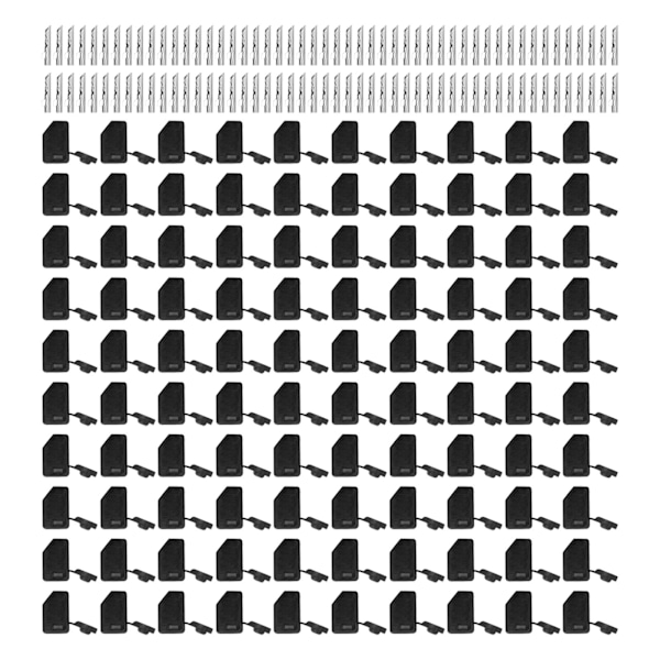 100 Set Bananpluggar Stabil Överföring Korrosionsbeständig 4mm 5 Färger Ren Koppar Nickelpläterad Bananplugg för Skepp Svart