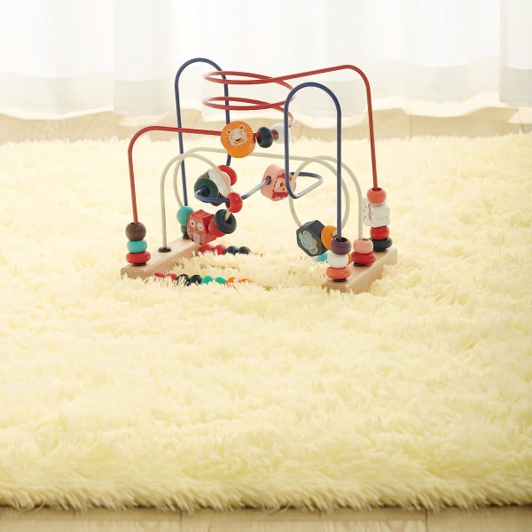 Pehmeät fluffy-alueen matot makuuhuoneen lastenhuoneeseen Pehmo Shaggy