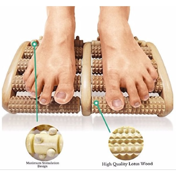 Dual Foot Massager Roller Slap af og lindre Plantar Fasciitis, H