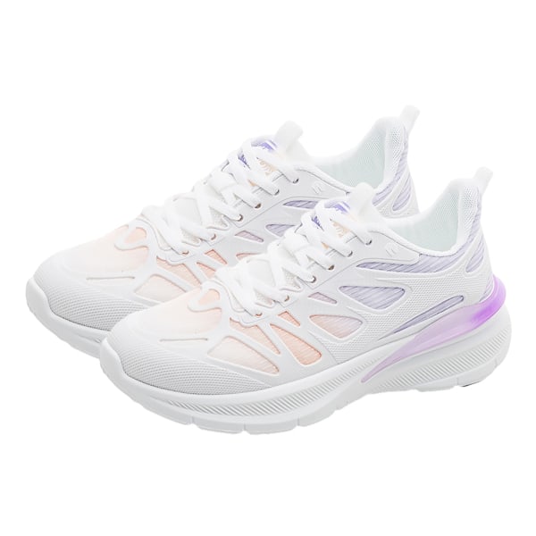 Dame Athletic Walking Sko - Minneskum Lett Tennis Sportsko Trening Jogging Slip On Løpesko Purple Pink